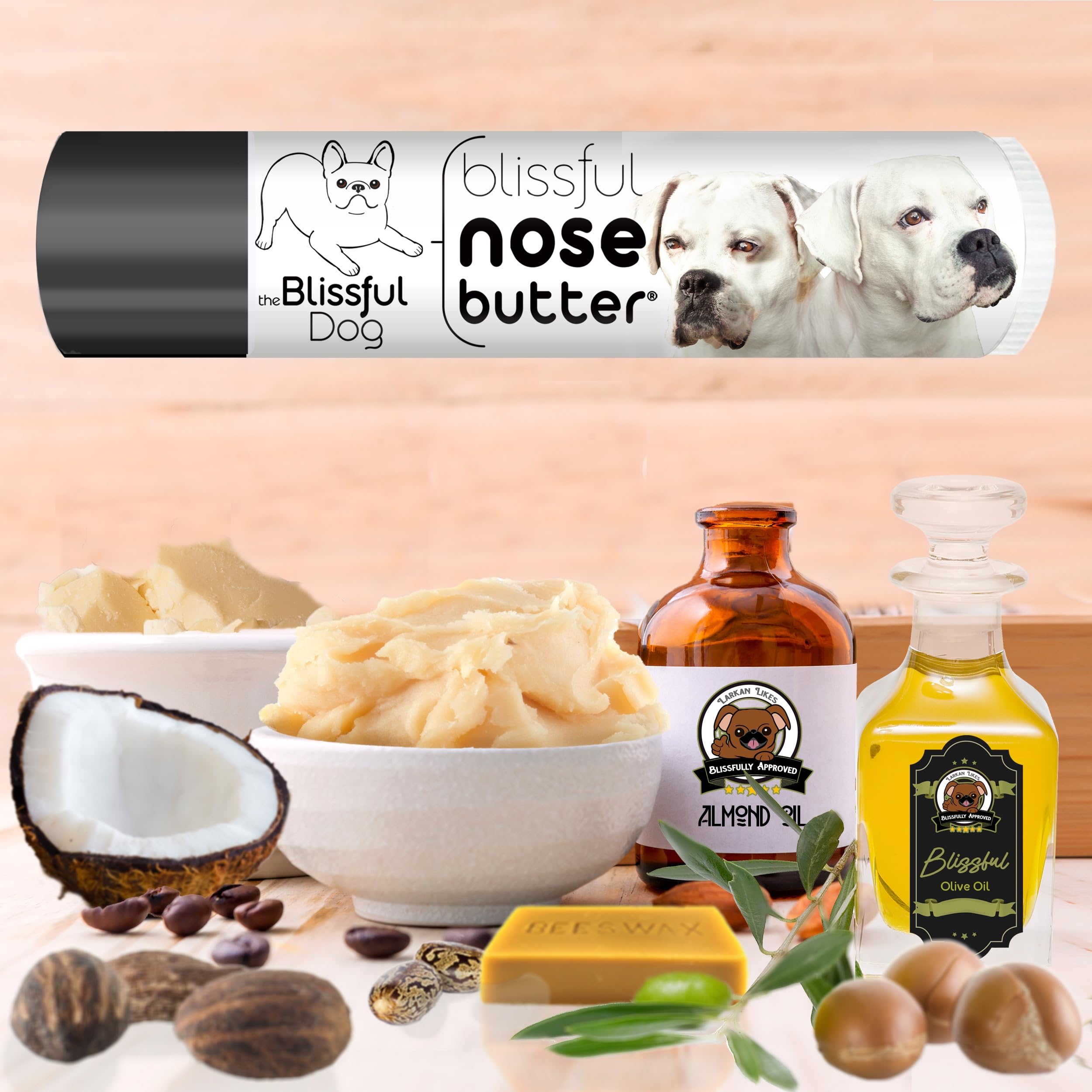The Blissful Dog White Boxer Unscented Nose Butter, 0.15-Ounce